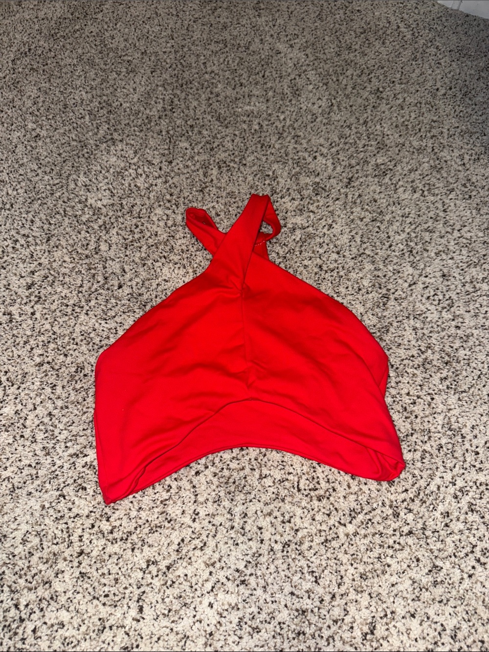 Honeycut Red Women's High-Neck Sports Bra